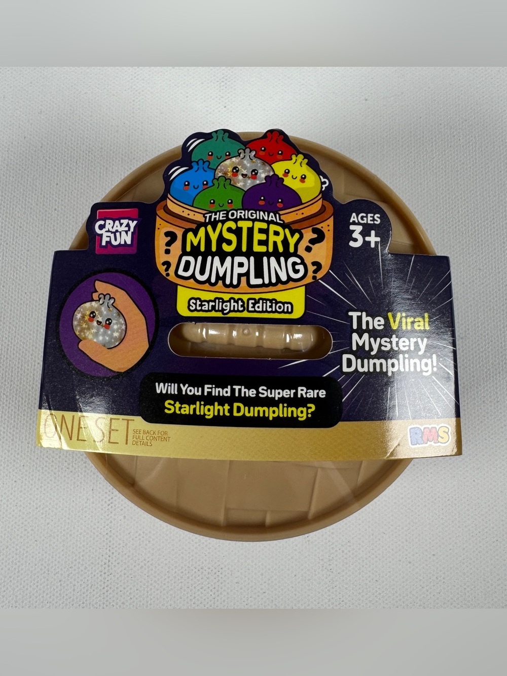 Crazy Fun Squishy Bun Rainbow Mystery Shimmering Starlight Dumpling Fidget NEW